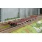 Trix 24428 Laads 800B Articulated Flat Wagons, Transwaggon, loaded ... Trix_24428-Trix 24428 Laads 800B Articulated Flat Wagons, Transwaggon, loaded with 4 VW Crafter vans