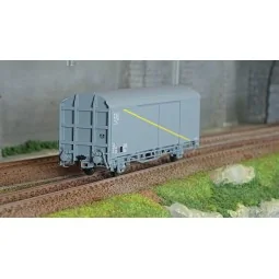 LS Models 30681 EVS Wagon, HS, SNCF, grey, high roof, yellow stripe...