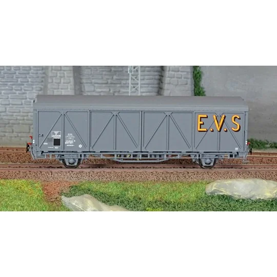 Lsm_30682-LS Models 30682 EVS Wagon, IK, SNCF, grey, high roof, reinforced walls, EVS