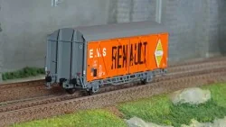 LS Models 30683 Wagon EVS, IK, SNCF, gris/orange, toit haut, parois renforcées, RENAULT Ls models Lsm_30683 - 1