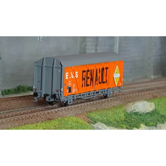 Lsm_30683-LS Models 30683 EVS Wagon, IK, SNCF, grey/orange, high roof, reinforced walls, RENAULT