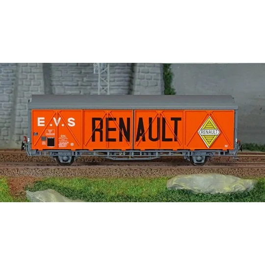 Lsm_30683-LS Models 30683 EVS Wagon, IK, SNCF, grey/orange, high roof, reinforced walls, RENAULT