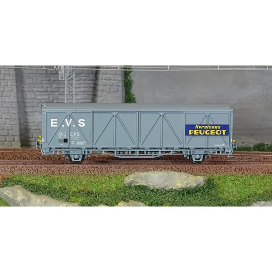 Lsm_30685-LS Models 30685 EVS Wagon, HS, SNCF, grey, reinforced walls, PEUGEOT deliveries