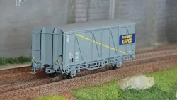 LS Models 30686 Wagon EVS, Hbis, SNCF, gris, bande jaune, parois renforcées, transport GEFCO Ls models Lsm_30686 - 1