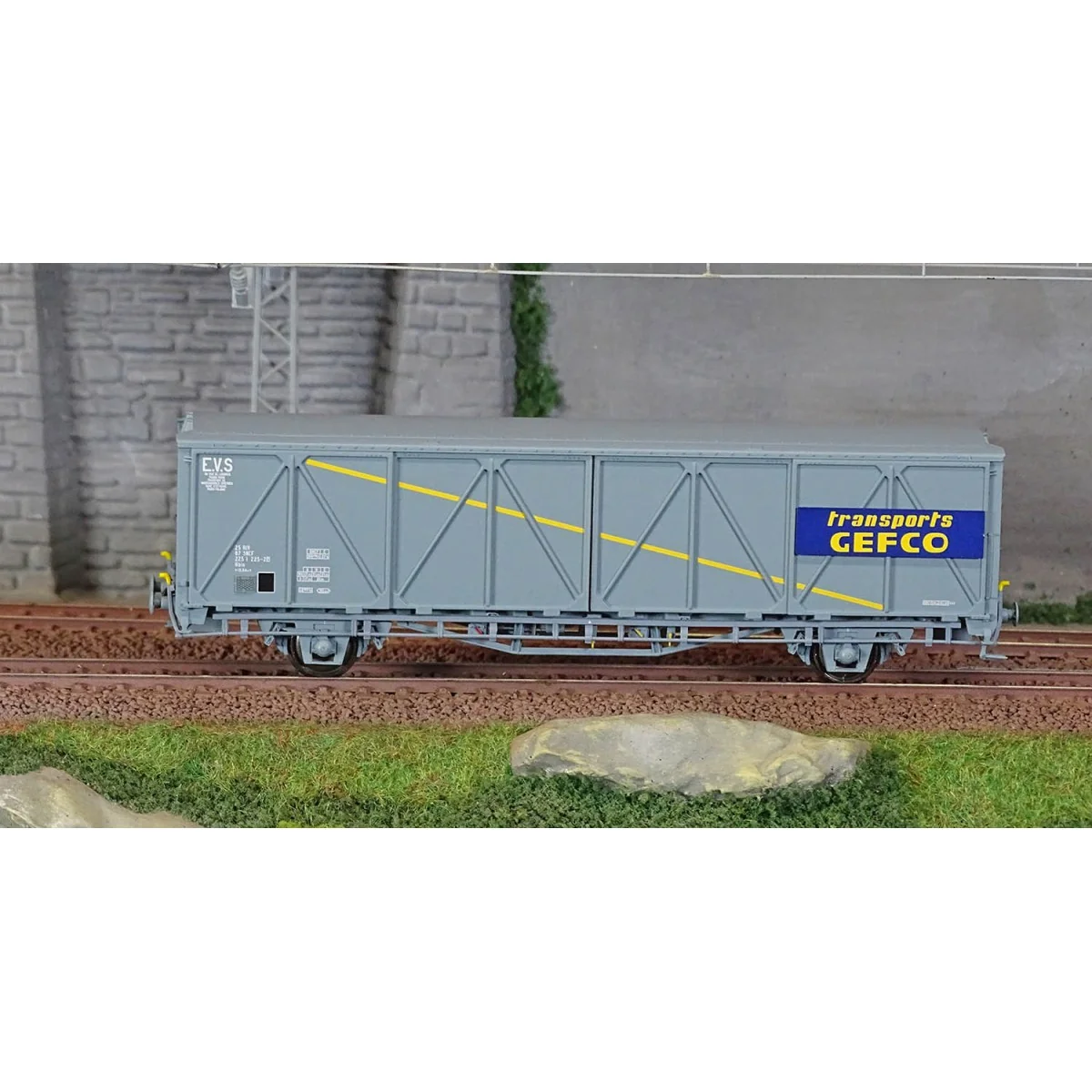 LS Models 30686 EVS Wagon, Hbis, SNCF, grey, yellow stripe, reinfor...