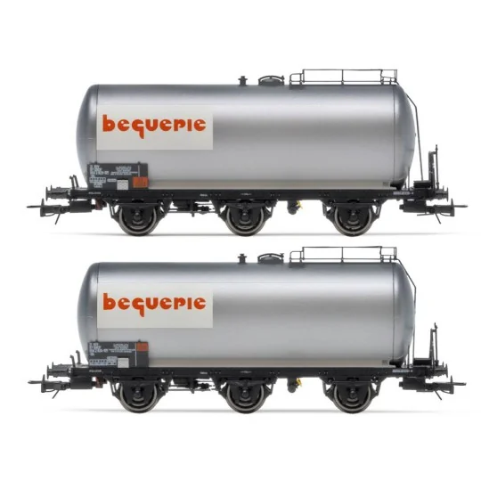 HJS6227-Jouef HJS6227 Set of 2 three-axle tank wagons, Beguerie
