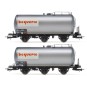 HJS6227-Jouef HJS6227 Set of 2 three-axle tank wagons, Beguerie