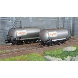 Jouef HJS6227 Set de 2 wagons citernes 3 essieux, Beguerie Jouef HJS6227 - 1
