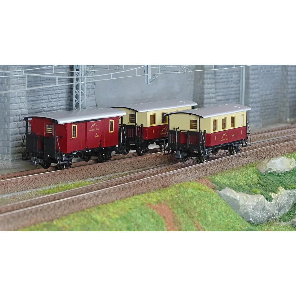 Roco 6200063 Set de 3 voitures voyageurs à crémaillère, EINSTELLER, Sonnblick-Bahn Roco Roco_6200063 - 1