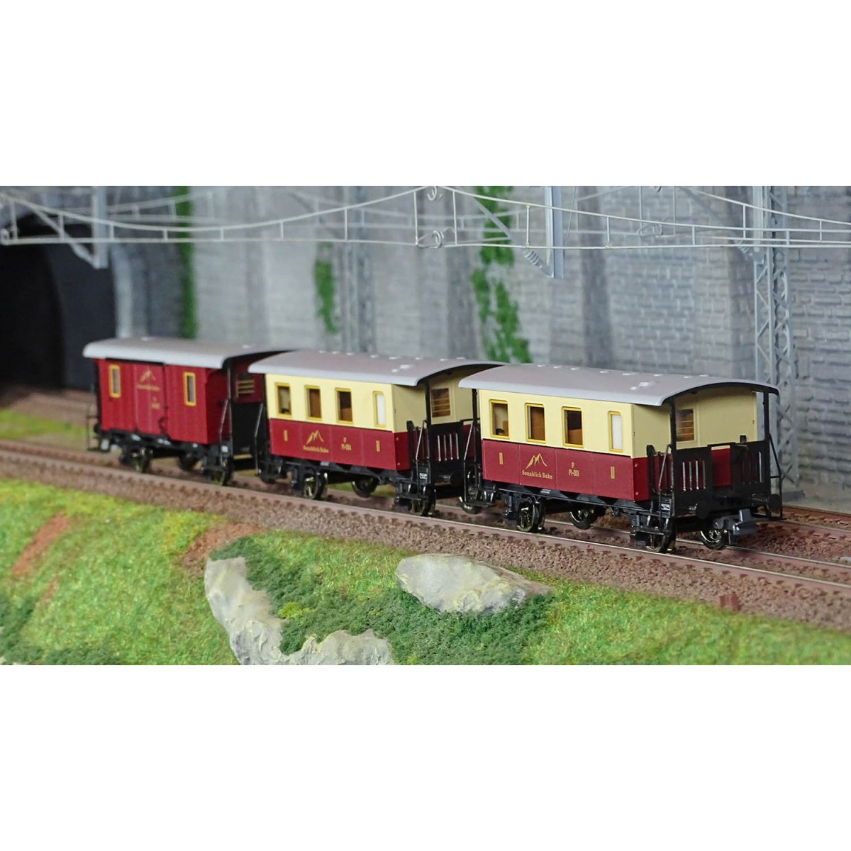 Roco 6200063 Set de 3 voitures voyageurs à crémaillère, EINSTELLER, Sonnblick-Bahn Roco Roco_6200063 - 6