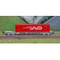 HNS6501-Arnold HNS6501 Flat wagon for container transport, SNCF, loaded with Norbert Dentressangle 45' container, N scale