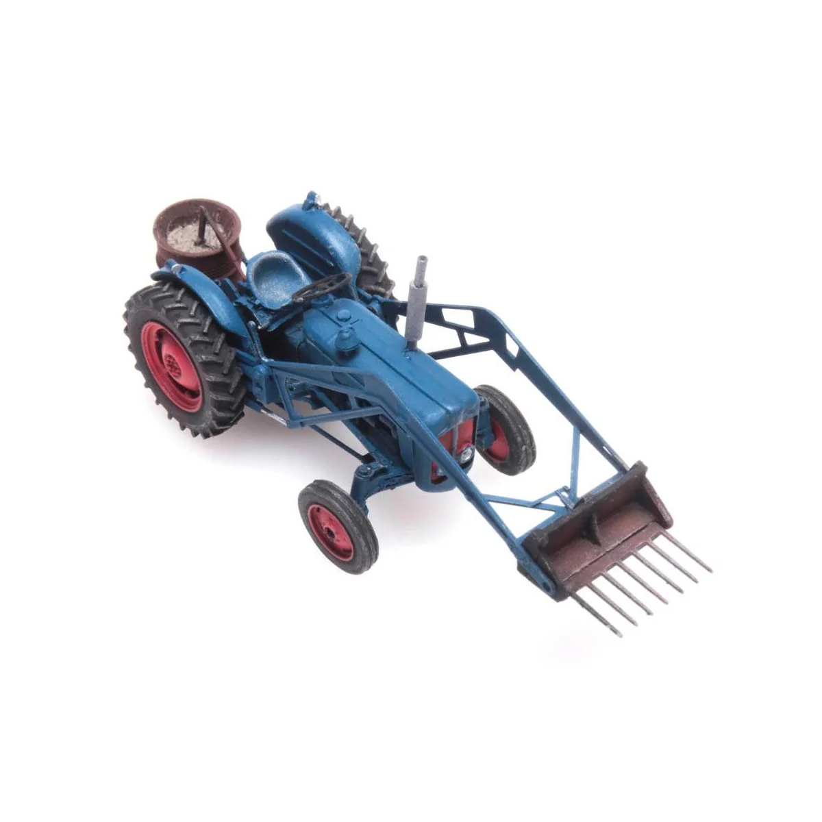 Artitec 387.313 Blue FORD Tractor with Fork and Counterweight - Art... Artitec 387.313 Blue FORD Tractor with Fork and Counterweight - Art...
