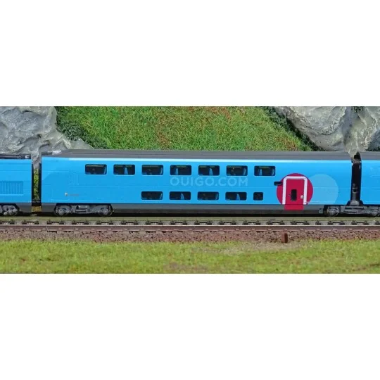 KATO_101763-Kato 101763 TGV Duplex SNCF, Ouigo, 10 units, N scale