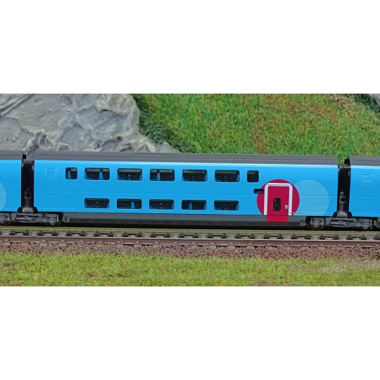 KATO_101763-Kato 101763 TGV Duplex SNCF, Ouigo, 10 units, N scale