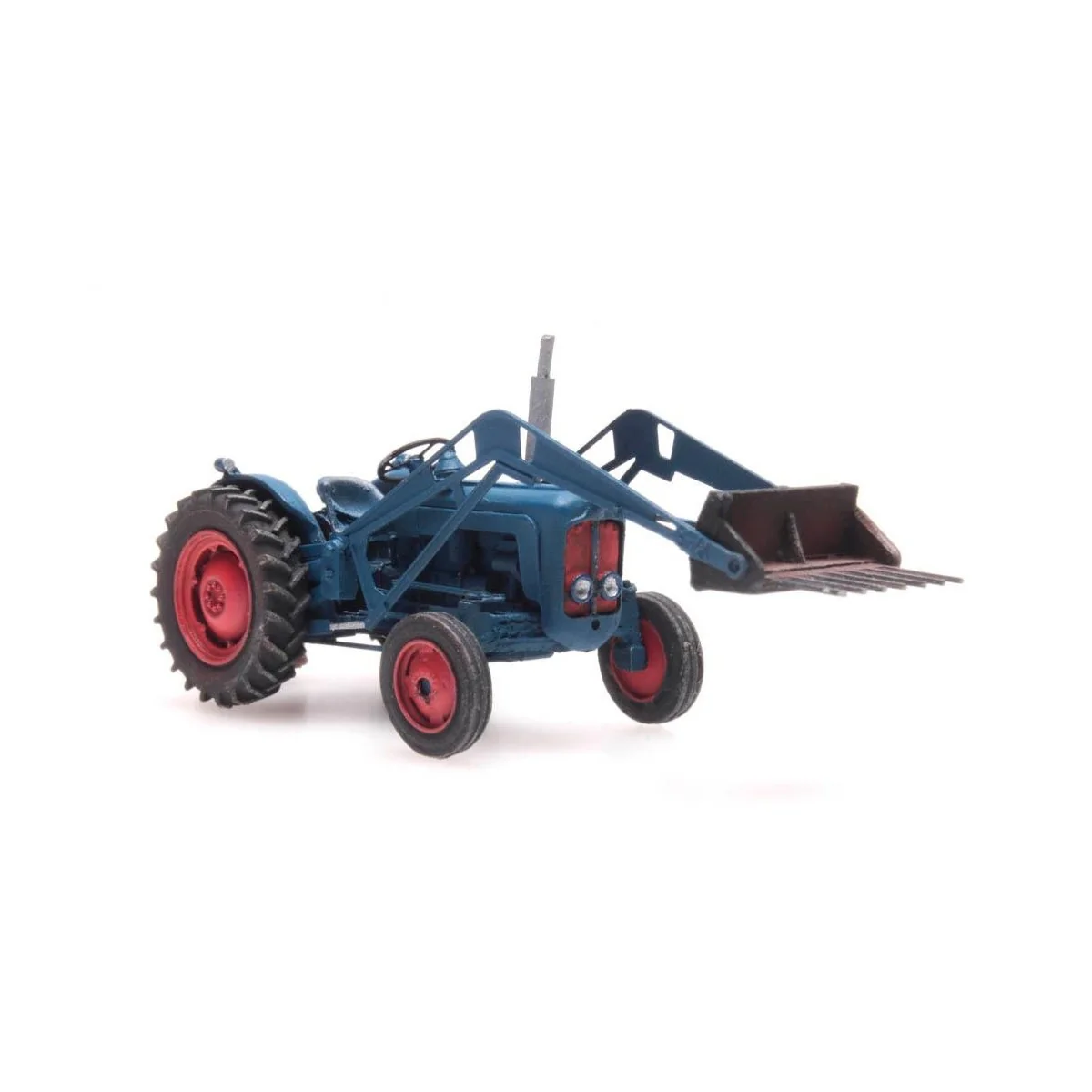 Artitec 387.313 Blue FORD Tractor with Fork and Counterweight - Art... Artitec 387.313 Blue FORD Tractor with Fork and Counterweight - Art...