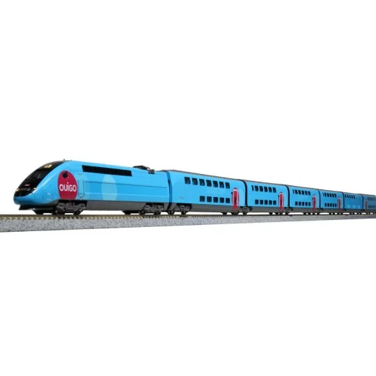 Kato 101763 TGV Duplex SNCF, Ouigo, 10 éléments, échelle N Kato KATO_101763 - 8 KATO_101763-Kato 101763 TGV Duplex SNCF, Ouigo, 10 éléments, échelle N