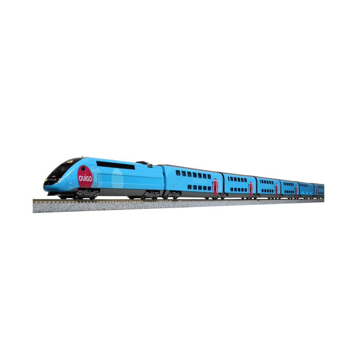 Kato 101763 TGV Duplex SNCF, Ouigo, 10 units, N scale - KATO_101763