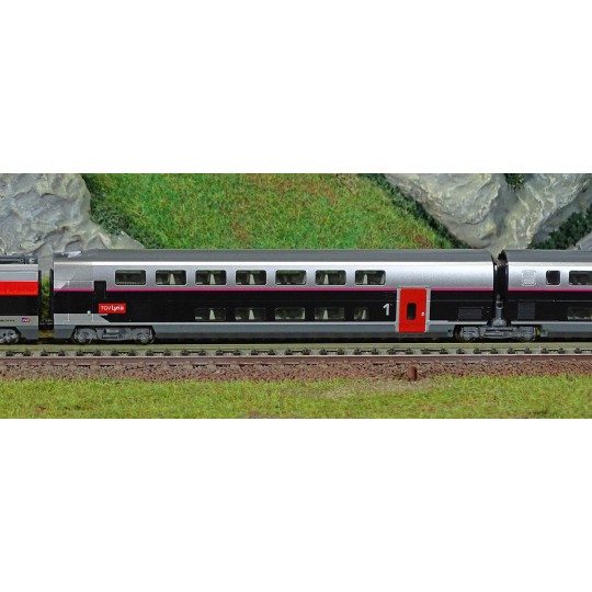KATO_101762-Kato 101762 TGV Duplex SNCF, Lyria, 10 units, N scale