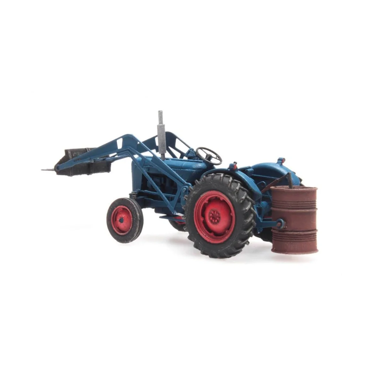 Artitec 387.313 Blue FORD Tractor with Fork and Counterweight - Art...