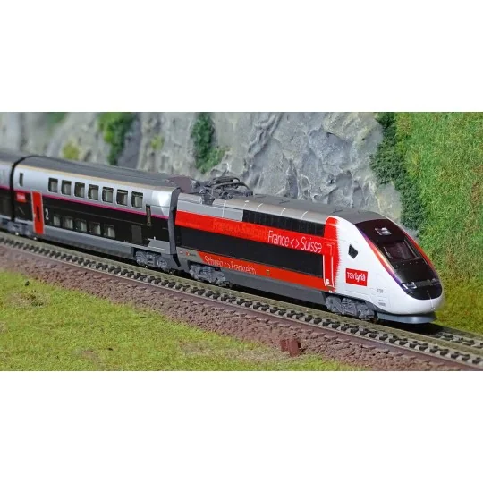 KATO_101762-Kato 101762 TGV Duplex SNCF, Lyria, 10 éléments, échelle N