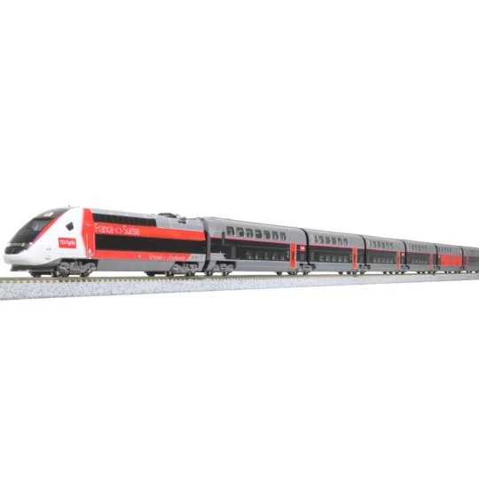 Kato 101762 TGV Duplex SNCF, Lyria, 10 éléments, échelle N Kato KATO_101762 - 7 KATO_101762-Kato 101762 TGV Duplex SNCF, Lyria, 10 éléments, échelle N