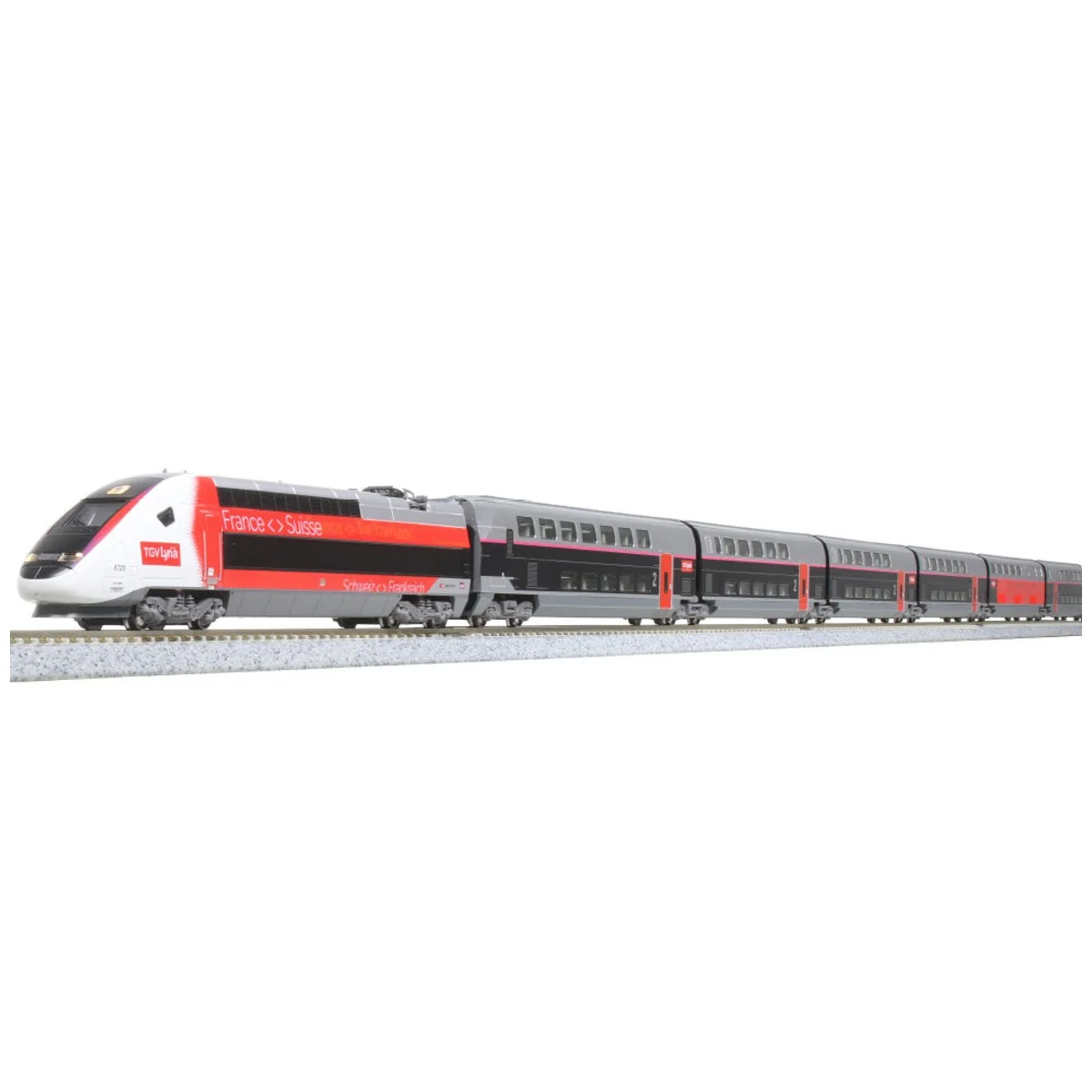 Kato 101762 TGV Duplex SNCF, Lyria, 10 éléments, échelle N Kato KATO_101762 - 7 Kato 101762 TGV Duplex SNCF, Lyria, 10 éléments, échelle N Kato KATO_101762 - 7