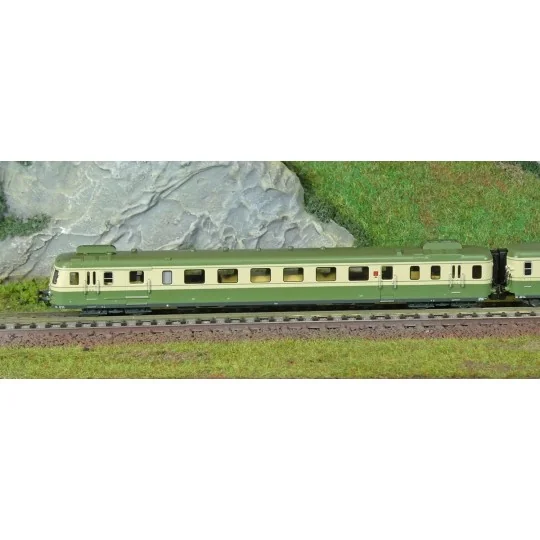 HN2635-Arnold HN2635 RGP 2 modernized diesel railcar, SNCF, green/beige, N scale