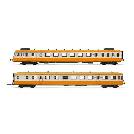 HN2636S-Arnold HN2636S Autorail diesel RGP 2 modernisé , SNCF, orange/argent, échelle N, sonore