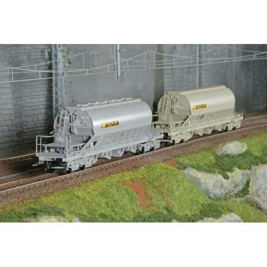 HJ6229-Jouef HJ6229 Set de 2 wagons trémies à bogies Taoos, VTG, Simotra