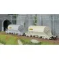 Jouef HJ6229 Set of 2 Taoos bogie hopper wagons, VTG, Simotra HJ6229-Jouef HJ6229 Set of 2 Taoos bogie hopper wagons, VTG, Simotra
