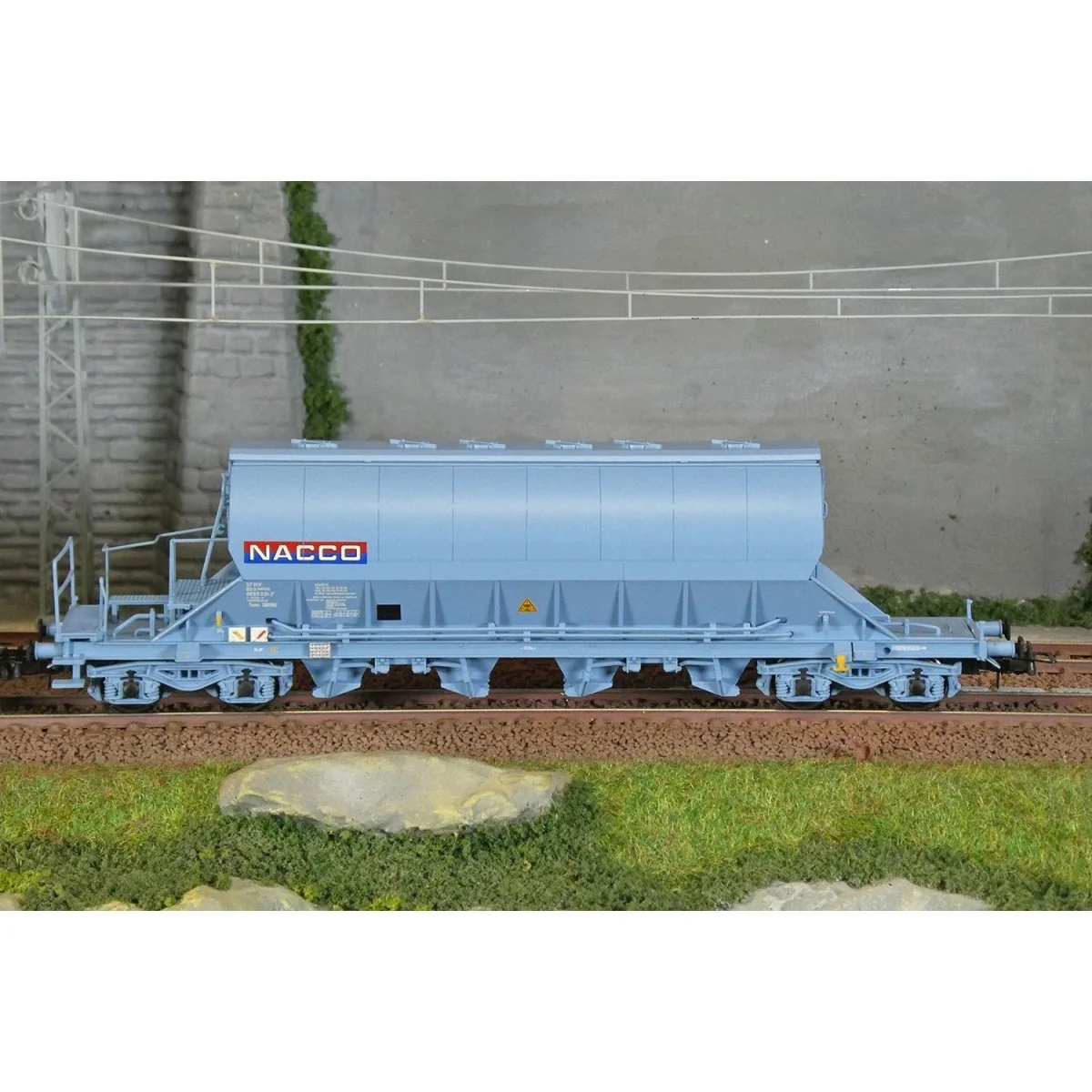Jouef HJ6230 Set of 2 Taoos bogie hopper wagons, blue livery, NACCO...