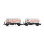 HJ6287-Jouef HJ6287 Set of 2 gas tank wagons, sunshade roof, Air Liquide