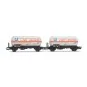 Jouef HJ6287 Set de 2 wagons citernes à gaz, toit pare soleil, Air Liquide Jouef HJ6287 - 6 HJ6287-Jouef HJ6287 Set de 2 wagons citernes à gaz, toit pare soleil, Air Liquide