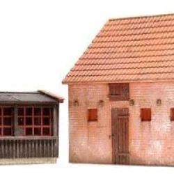 Artitec 10.198 Chicken and Pigsty Kit - Artitec - Arti_10.198