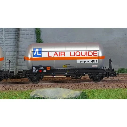 HJ6287-Jouef HJ6287 Set of 2 gas tank wagons, sunshade roof, Air Liquide