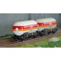 HJ6289-Jouef HJ6289 Set of 2 gas tank wagons, sunshade roof, AGA Progas
