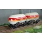 Jouef HJ6289 Set of 2 gas tank wagons, sunshade roof, AGA Progas HJ6289-Jouef HJ6289 Set of 2 gas tank wagons, sunshade roof, AGA Progas