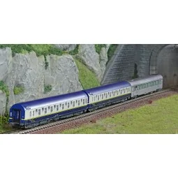Arnold HN4474 Set of 3 passenger cars "Train Expo", SNCF, 1 bar car...