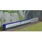 HN4474-Arnold HN4474 Set de 3 voitures voyageurs "Train Expo", SNCF, 1 voiture-bar et 2 voitures-lits, échelle N