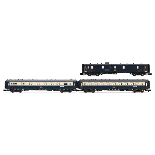 HN4491-Arnold HN4491 Set of 3 passenger cars "Edelweiss Pullman Express", CIWL, DD3/VPC Golden Arrow/VP North Star, N scale