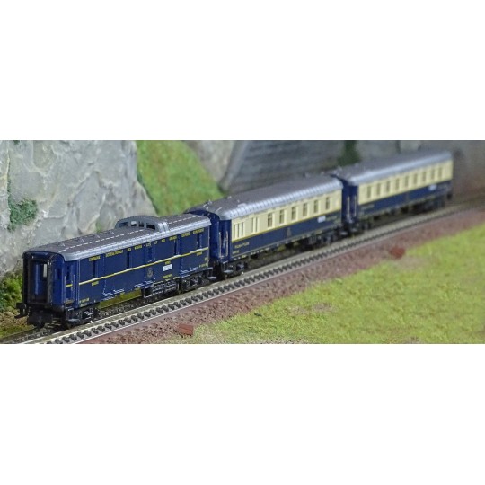 HN4491-Arnold HN4491 Set de 3 voitures voyageurs "Edelweiss Pullman Express", CIWL, DD3/VPC Flèche d'Or/VP Étoile du Nord, échelle N