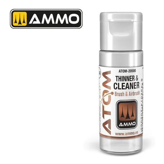 Diluant et nettoyant (20ml) ATOM AMMO AMMO - MIG Jimenez ATOM-20500 - 1 ATOM-20500-Diluant et nettoyant (20ml) ATOM AMMO - ATOM-20500