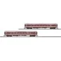 Trix_15691-Coffret 2 voitures voyageurs grand confort, 1ère classe, SNCF, TEE - MiniTrix 15691, échelle N