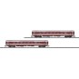 Trix_15691-MiniTrix 15691 Set of 2 luxury passenger cars, 1st class, SNCF, TEE, N scale