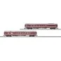 Trix_15692-Coffret 2 voitures voyageurs grand confort, 1ère classe / restaurant, SNCF, TEE - MiniTrix 15692, échelle N