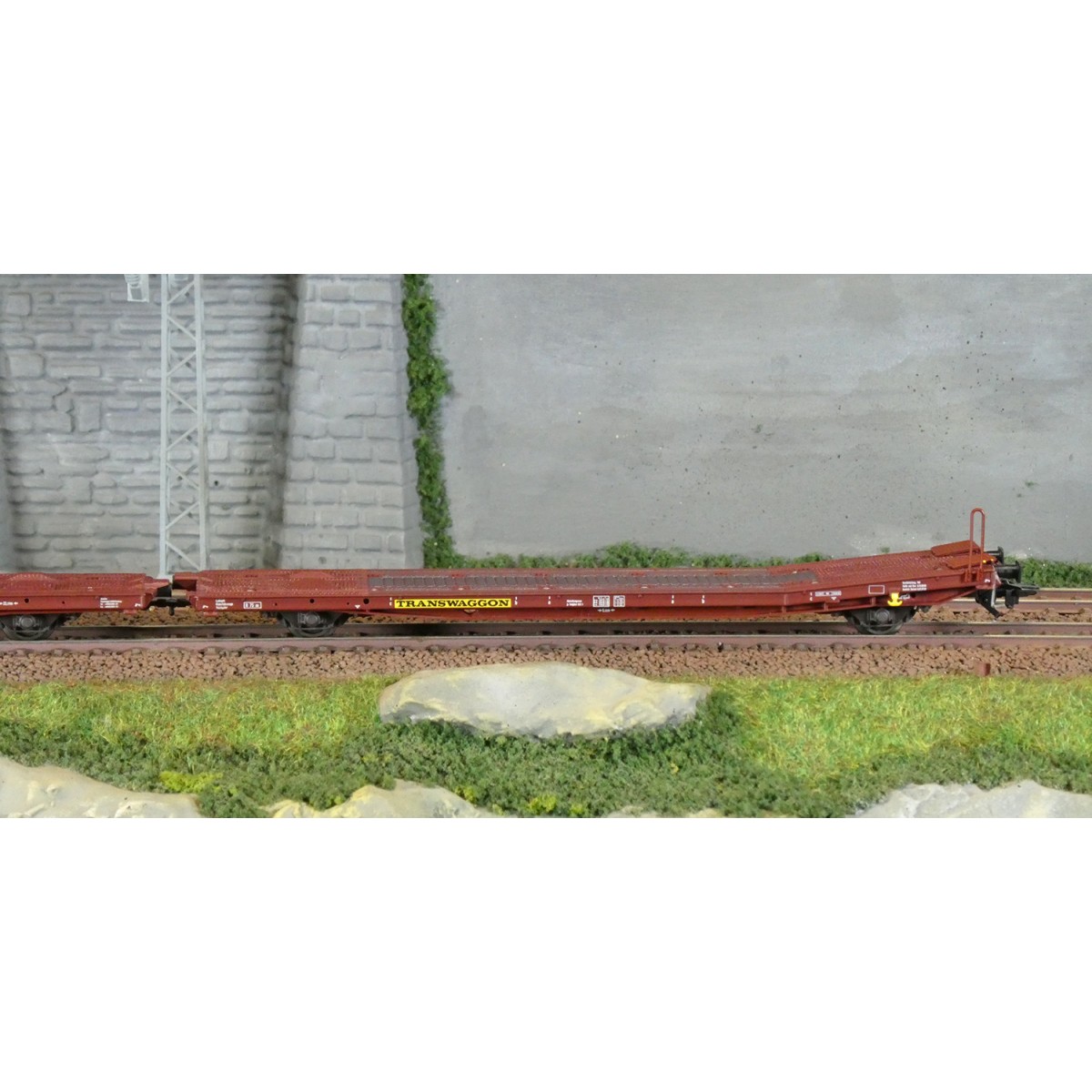 Trix 24429 Laads 800B Articulated Flat Wagons, Transwaggon - Trix_2...