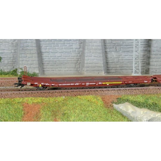 Trix_24429-Trix 24429 Wagons plats articulés Laads 800B, Transwaggon