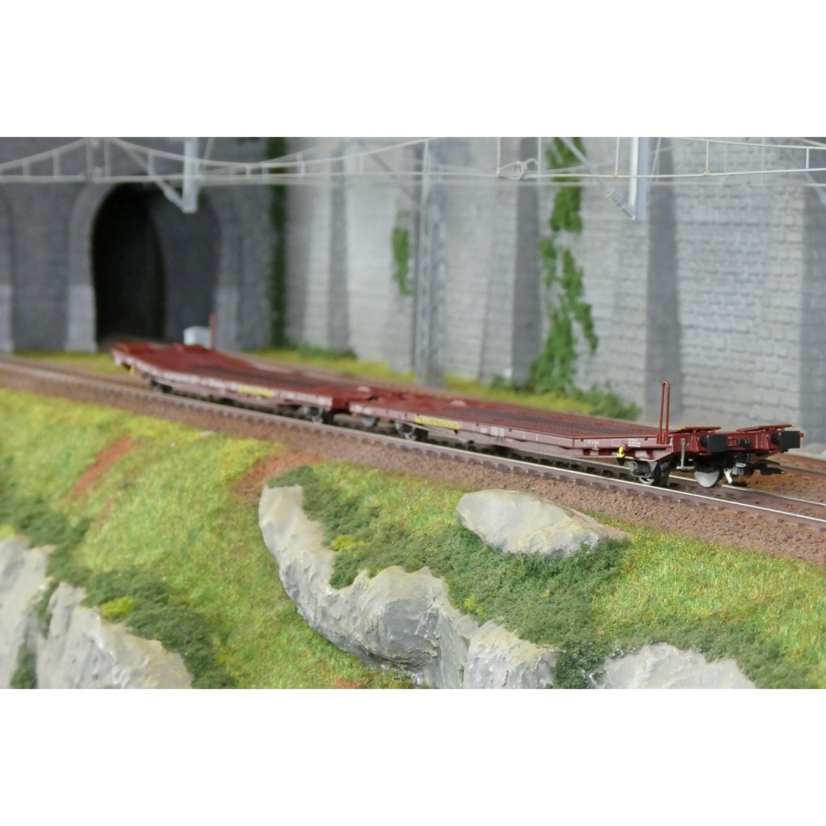 Trix 24429 Laads 800B Articulated Flat Wagons, Transwaggon - Trix_2...