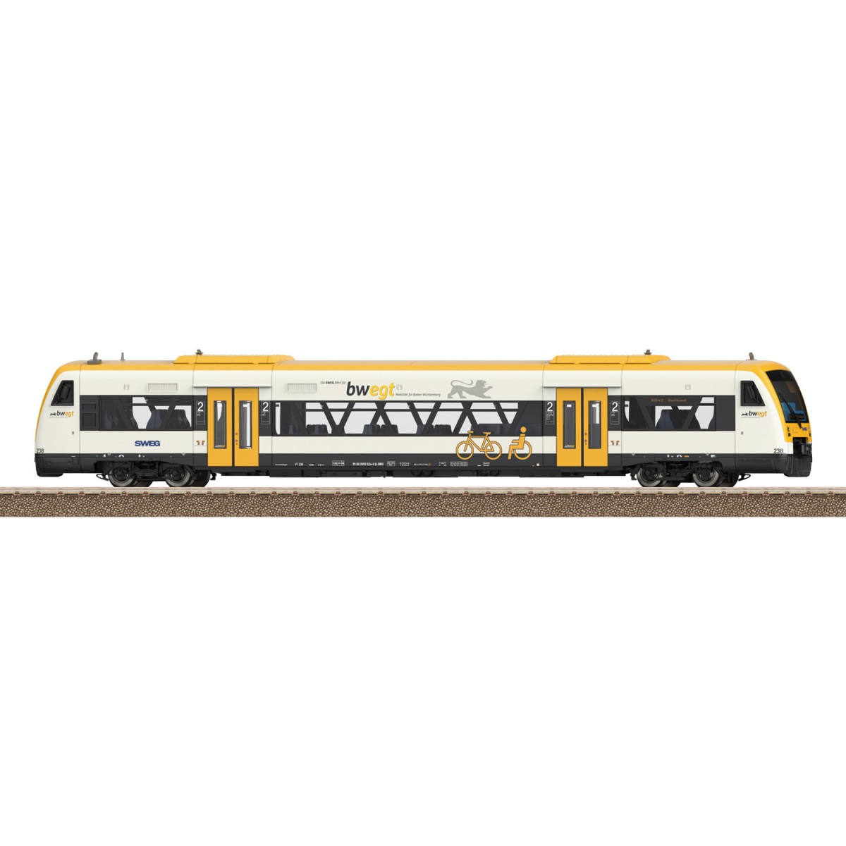 Trix 25966 Regio Shuttle RS1 diesel railcar, 650 series, SWEG, digi...