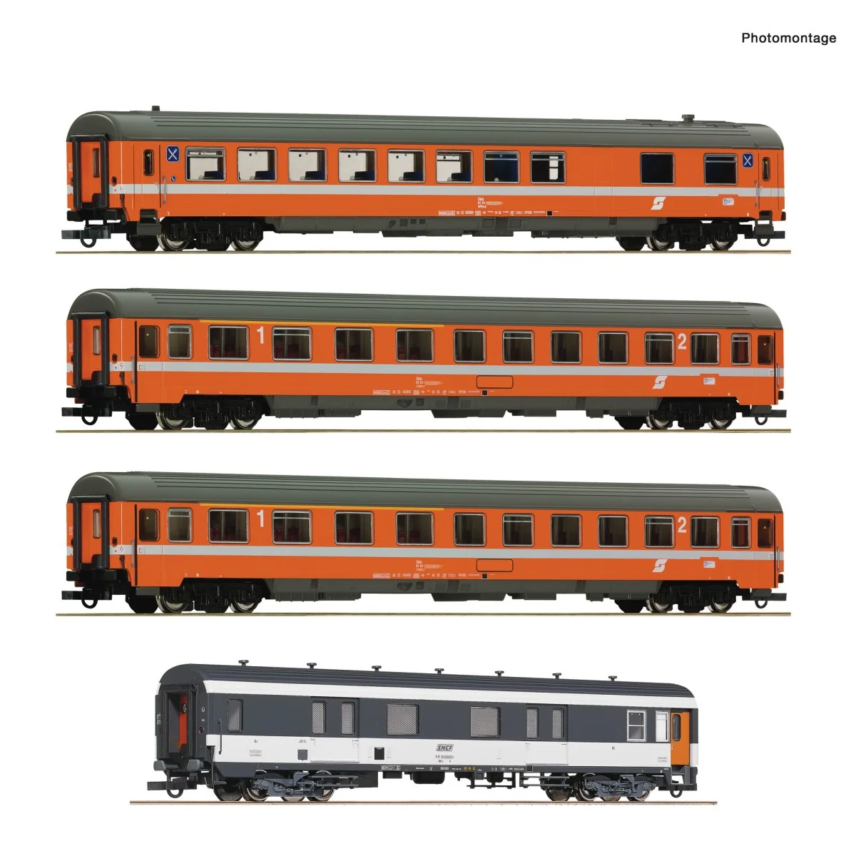 Roco 6200077 Set de 4 voitures voyageurs Arlberg-Express, SNCF/ÖBB Roco Roco_6200077 - 8